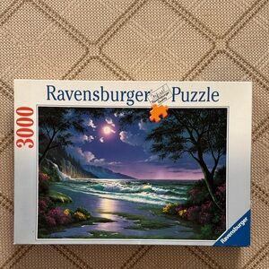 Ravensburger Puzzle - Moonlit Ocean Scene 3000 pieces, VTG circa 1997